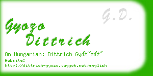 gyozo dittrich business card